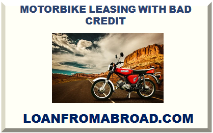 MOTORBIKE LEASING WITH BAD CREDIT