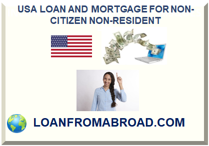 USA LOAN FOR NON-RESIDENT